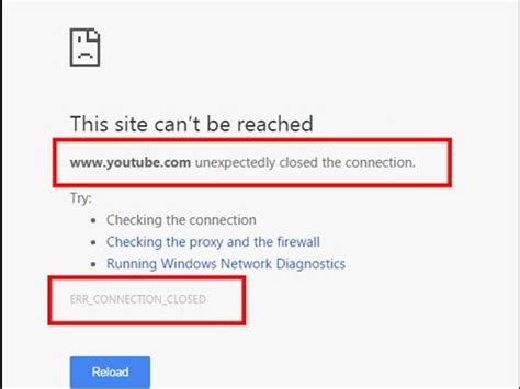 Fix Err Connection Closed Unexpectedly Closed The Connection In Google Chrome Youtube