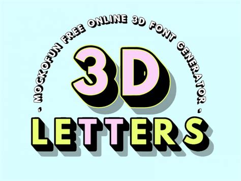 Free 3d Letters Mockofun