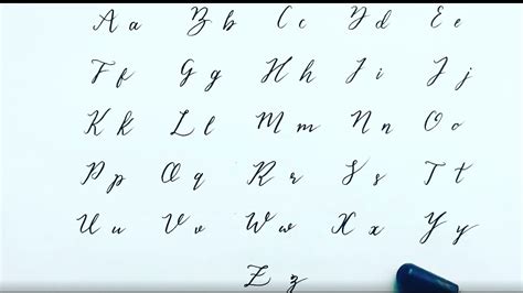 Calligraphy Alphabets Tutorial For Beginners Stylish Modern