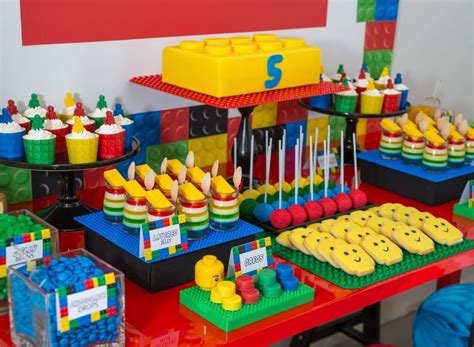 Galletas De Lego Increíbles Pasteles De Cumpleaños Tortas De Cumpleaños De Lego Mini Postres