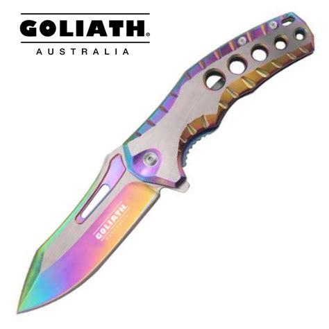 Goliath Rainbow Folding Knife William Valentine Collection