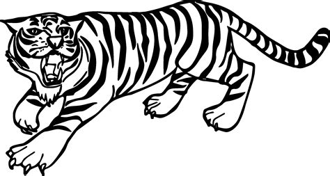 They are famous for their large sizes, loud growls, and here are a number of printable tiger coloring pages that can enhance their creativity and develop their imaginative skills. nice Angry Tiger Coloring Pages | Drawing, Tiger