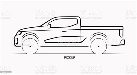 Free Free 233 Pickup Truck Outline Svg SVG PNG EPS DXF File