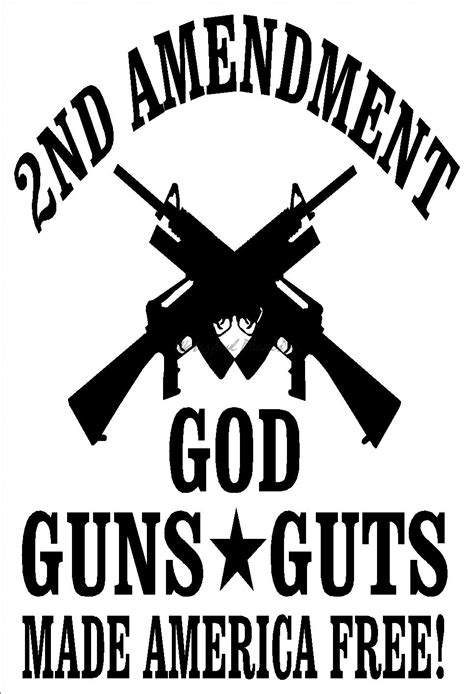 Wall Décor Wall Decals And Murals Guns Guts Made America Vinyl Sticker Decal 2nd Amendment