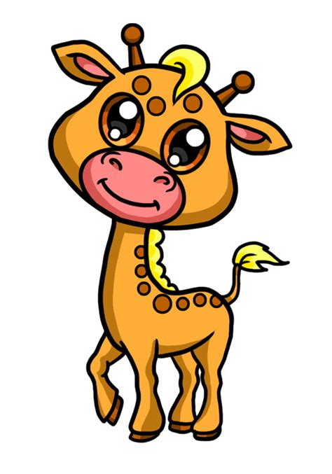 How Easy To Draw A Baby Giraffe With Step By Step Drawings Easy To
