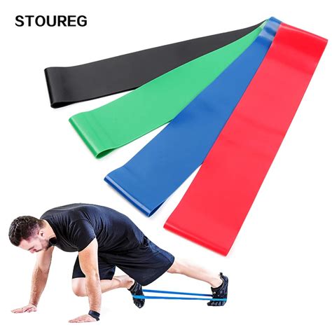 Pcs Set Resistance Bands Levels Workout Fitness Gym Equipment Latex Rubber Loops Strength