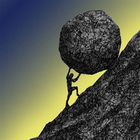 Myth Of Sisyphus Statue Bronze Sculpture The Myth Of Sisyphus By