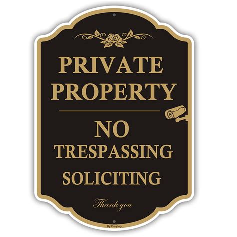 Buy Private Property Sign No Trespassing Sign No Soliciting Signs