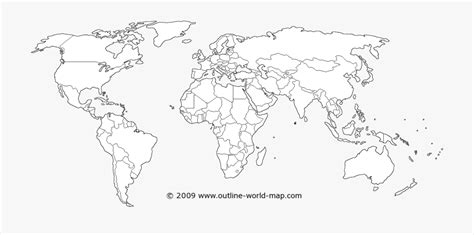 Clip Art Black And White Map Of The World With Countries 1080p World