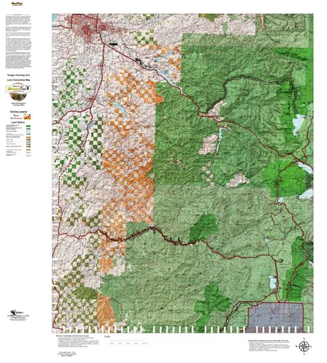 Oregon Hunting Unit 21 Indigo Land Ownership Map By Huntdata Llc
