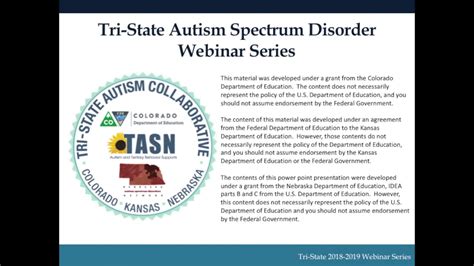 Introduction To Autism Spectrum Disorders Mediahub University Of