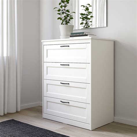 SONGESAND 4-drawer chest - white - IKEA