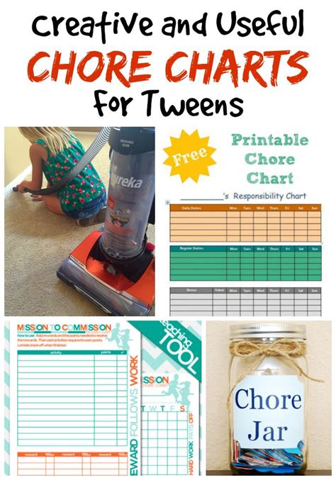 27 Creative And Useful Chore Charts For Tweens Chore Chart School