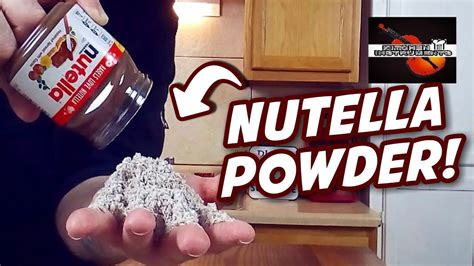 How To Turn Nutella Into A Powder For Desserts Molecular Gastronomy