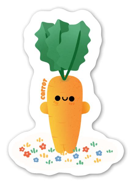 Buy Carrot Die Cut Stickers Stickerapp