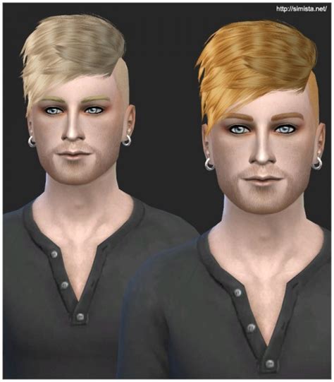 Sims 4 Hairs ~ Simista Black Le Hawk Fatale Male