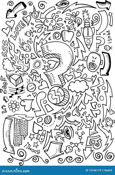 Doodle Sketch Drawing Vector Royalty Free Stock Images Image 12746179