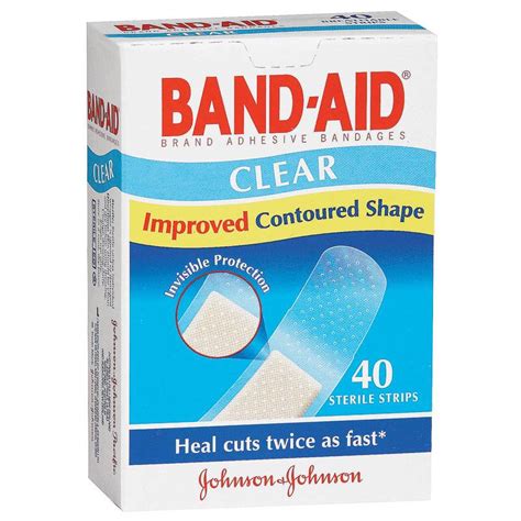 Band Aid Clear Strips 40 Chemist By Mail Maroubra