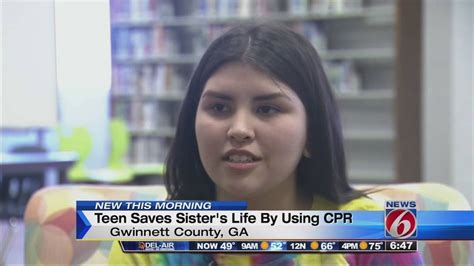 Teen Saves Sisters Life By Using Cpr Youtube