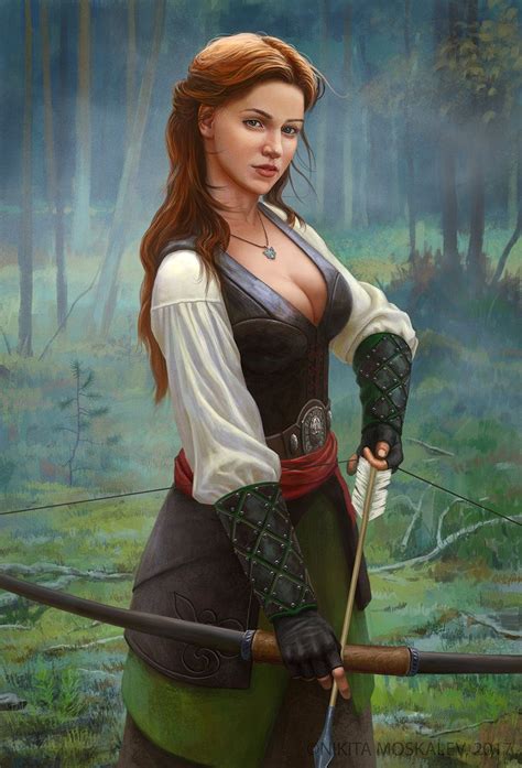 Archer By Kamortum Warrior Woman Character Portraits Fantasy Women