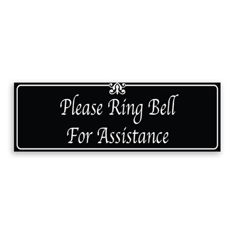 Please Ring Bell For Assistance American Sign Company