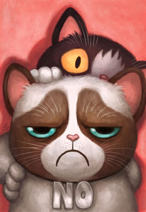 Grumpy Cat And Pokey By Ry Spirit On Deviantart