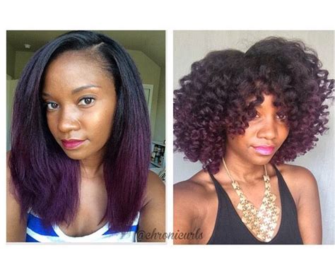 Color Goal Purple Ombre On Natural Hair Purple Natural