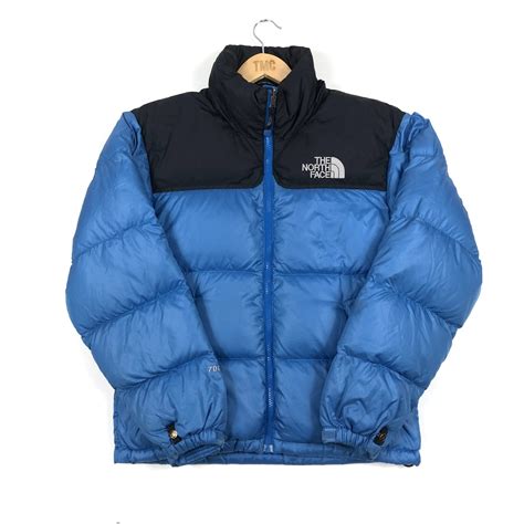 The North Face Nuptse 700 Puffer Jacket - Blue - XS - TMC Vintage