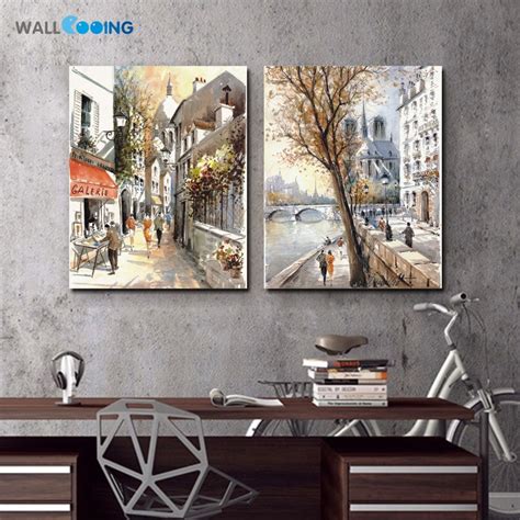 Paint your walls a deep gold shade to compliment wooden cabinetry or ceilings. Print street painting pop art canvas painting High quality cheap Art Photos for Hotel Restaurant ...