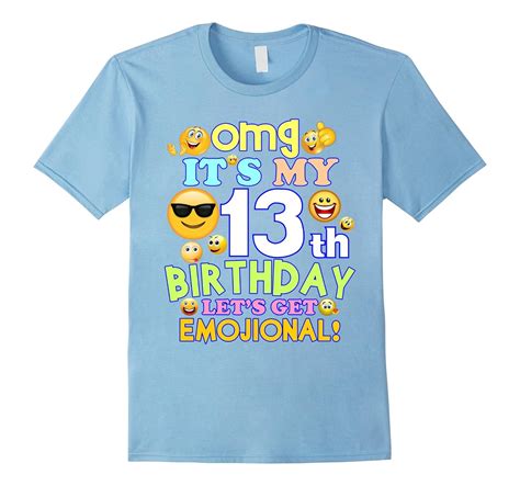 Its My 13th Birthday Funny Emoji 13th Birthday T Shirt T Art