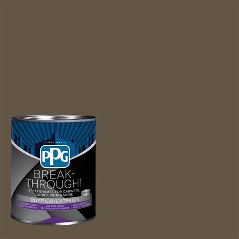 Break Through 1 Qt Ppg1025 7 Coffee Bean Satin Door Trim And Cabinet