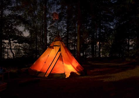 Camping Tent In Forest During Night Photo Free Camping Image On Unsplash