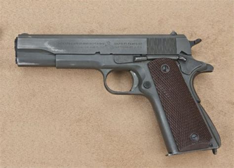 Early Wwii Colt Model 1911a1 45 Acp Caliber Semi Automatic Pistol