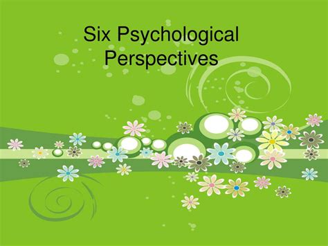 Ppt Six Psychological Perspectives Powerpoint Presentation Free