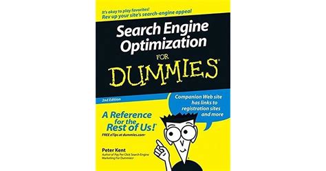 Search Engine Optimization For Dummies By Peter Kent