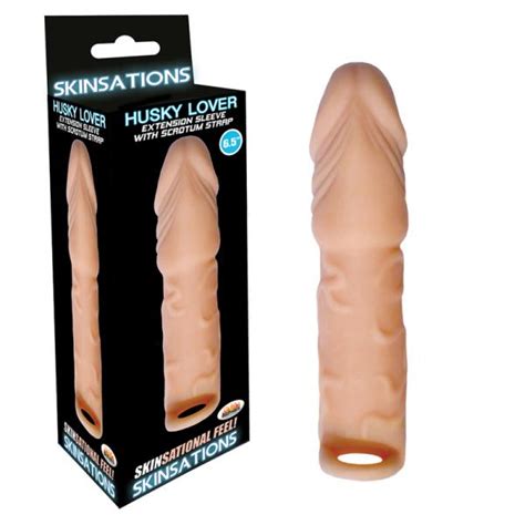Skinsations Husky Lover Extension Sleeve Scrotum Strap 65 Inches On