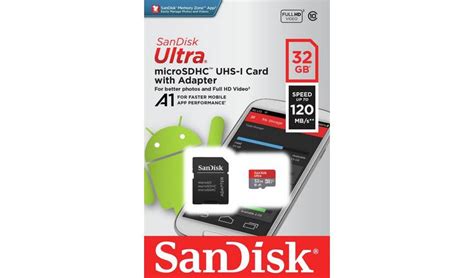 Buy Sandisk Ultra 120mbs Microsdhc Uhs I Memory Card 32gb Memory