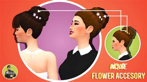 Sims 4 Ccs The Best Buns Hair Collection By Enrique