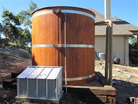 Wood Wrapped Or Clad Cisterns For Aesthetic Installations