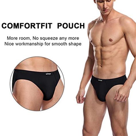 wirarpa men s underwear modal microfiber briefs no fly covered waistband 4 pack silky touch