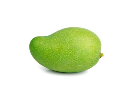 Fresh Green Mango Fruit Isolated On White Stock Photo Download Image