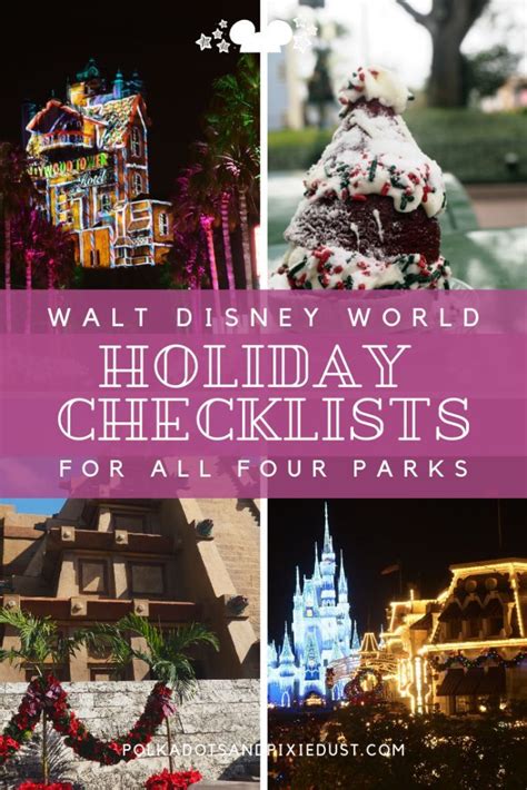 Christmas At Walt Disney World Checklist Disney World Christmas Walt