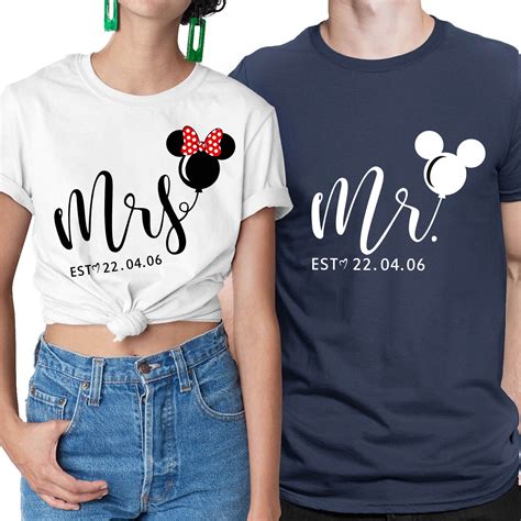 Mr And Mrs Disney Couple Shirts Anniversary Shirt Disney Couple Shirts