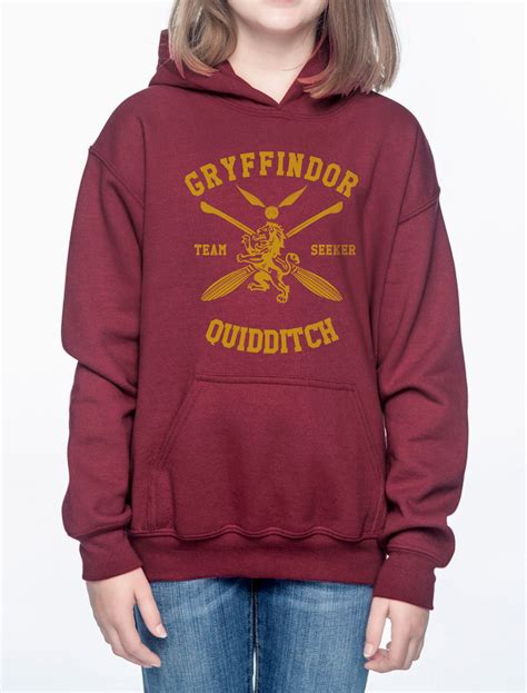 Customize New Gryffindor Seeker Quidditch Team Kid Youth Hoodie Ma