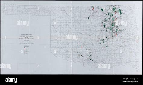 Oil And Gas Fields Of The State Of Oklahoma Oklahoma Maps Petroleum