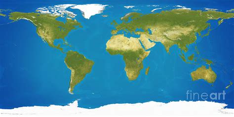 World Map Planet Earth Globe 3d Illustration Elements Of