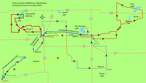 Pumpkinvine Nature Trail Nature Trail Route Map