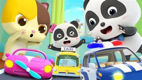 小汽車比賽 最新學顏色兒歌童謠 卡通 動畫 寶寶巴士 Babybus Youtube