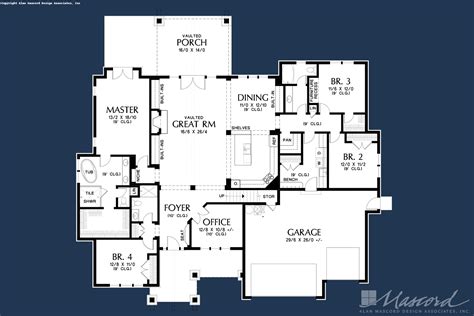 Craftsman House Plan 23111 The Edgefield 3340 Sqft 4 Beds 4 Baths