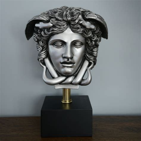 Medusa Bust Head Greek Roman Versace Statue Sculpture 11 Replica